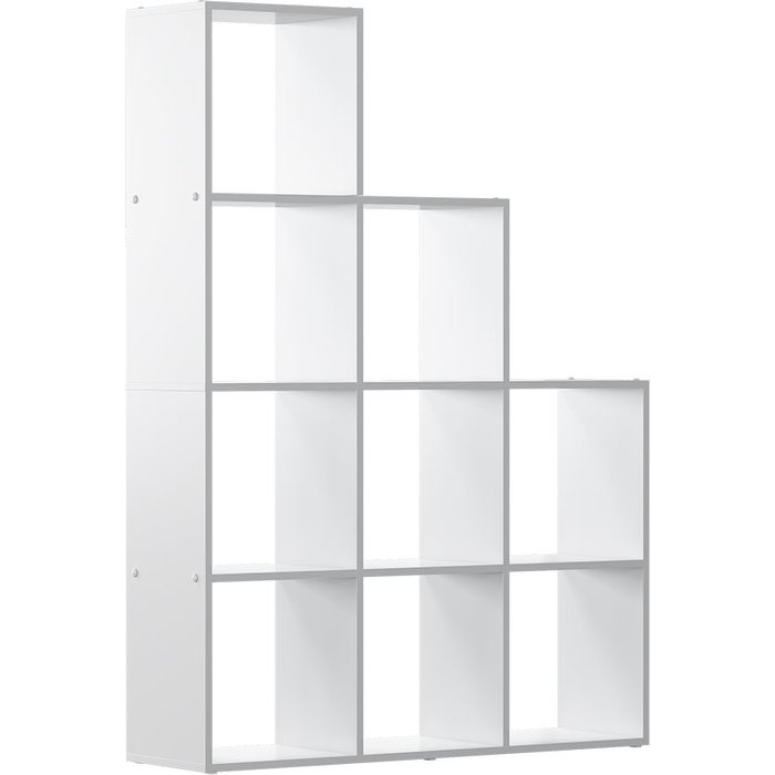 Vicco estantería escalonada aramis, blanco, 103.5 x 144 cm 9 compartimentos