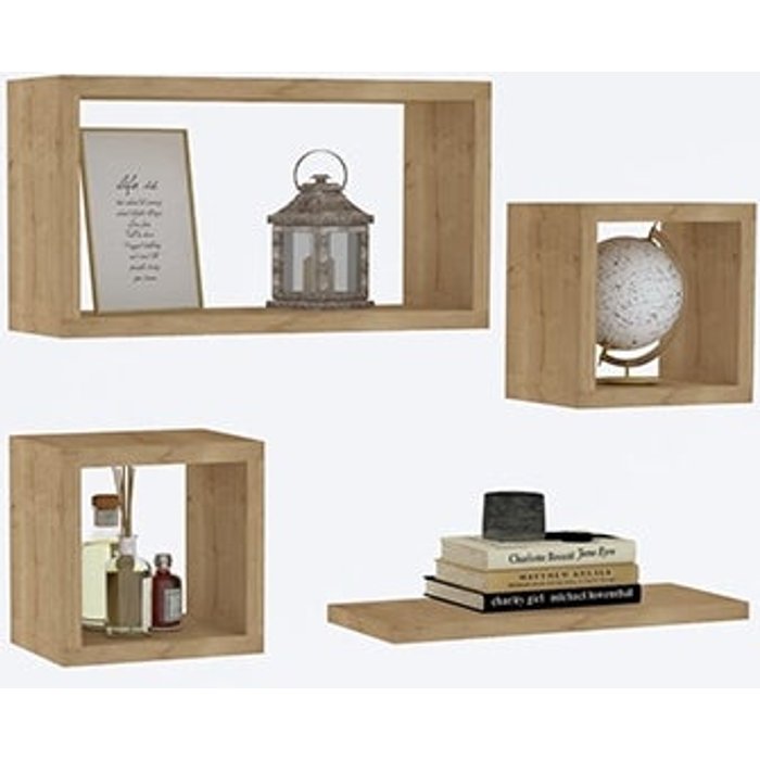 Estante de pared babi roble zafiro