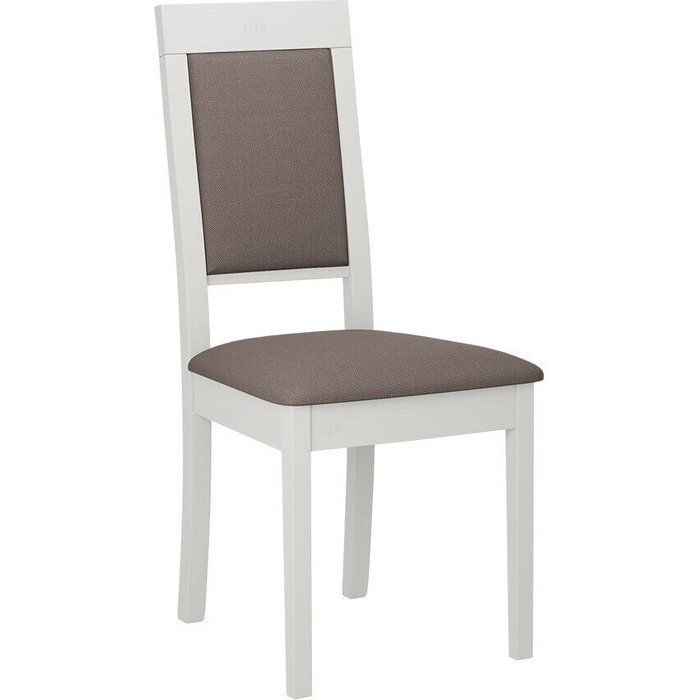 Silla victorville 340, marrón, blanco, 93x47x53cm, tapiz, de madera, madera