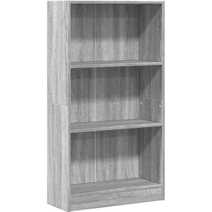 Estantería de madera de ingeniería gris sonoma 60x24x109 cm – comfortxl