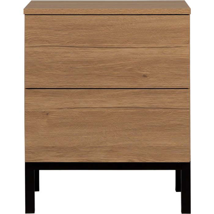 Mesita de noche melamina natural 45 x 55 cm