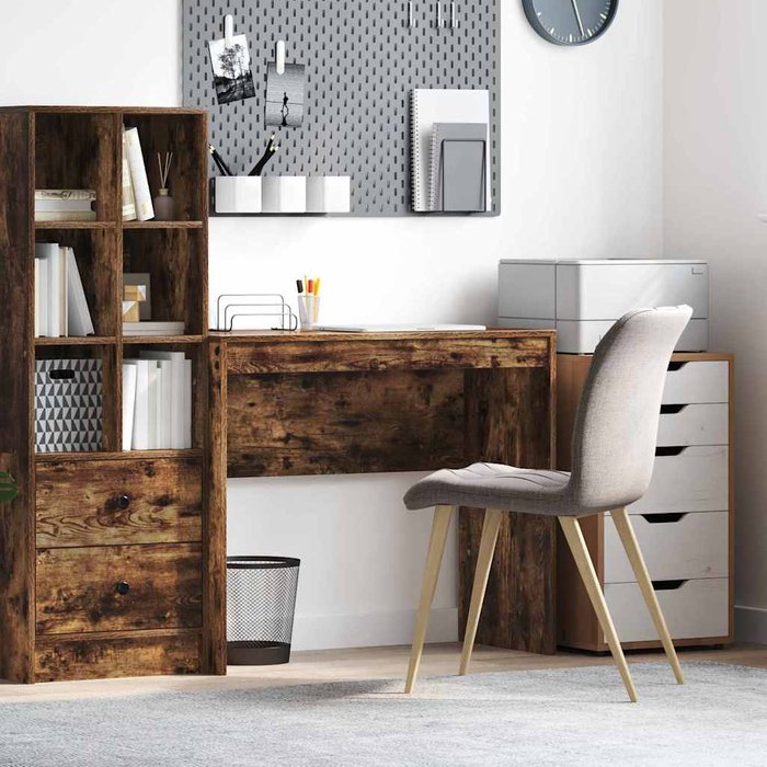 Maison exclusive - escritorio roble ahumado 90 x 40 x 76 cm