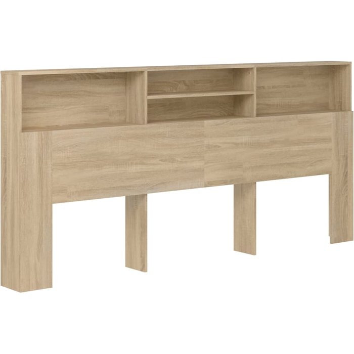 Cabecero cama mueble cabecero - color roble sonoma 220x19x103,5 cm