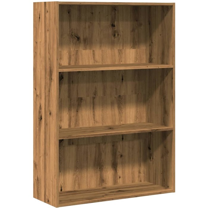 Estantería de madera de ingeniería roble artisian 80x30x114 cm – comfortxl