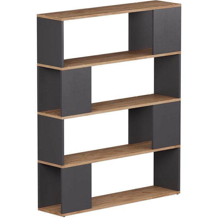 Vicco separador de ambientes eneos, antracita/roble dorado, 100 x 124.5 cm