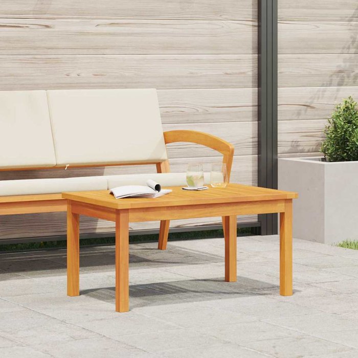 Maison exclusive - mesa de café aceite natural madera de acacia sólida