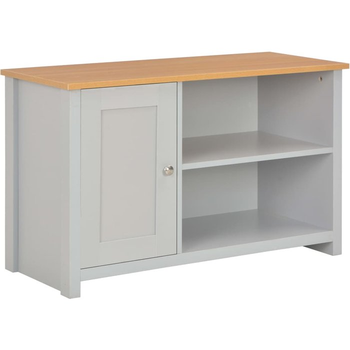 Mueble de tv gris 95x39x58 cm
