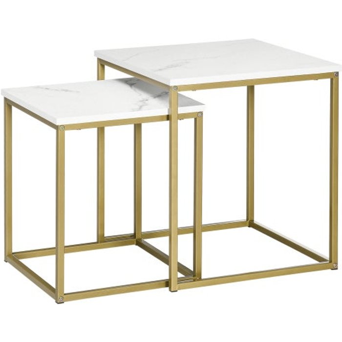 Mesa auxiliar de 2 piezas mesa baja mesa auxiliar - comfortxl