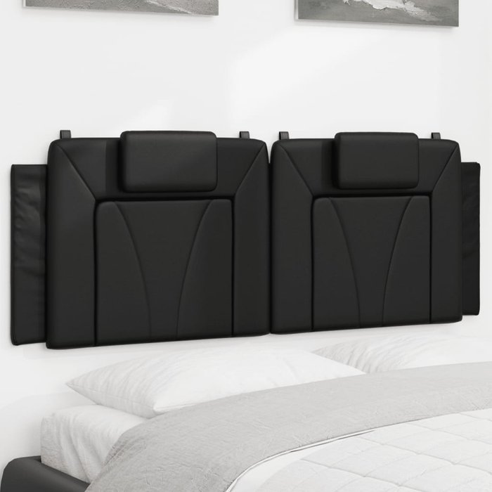 Maison exclusive - cabecero de cama acolchado viana cuero sintético negro 120 cm