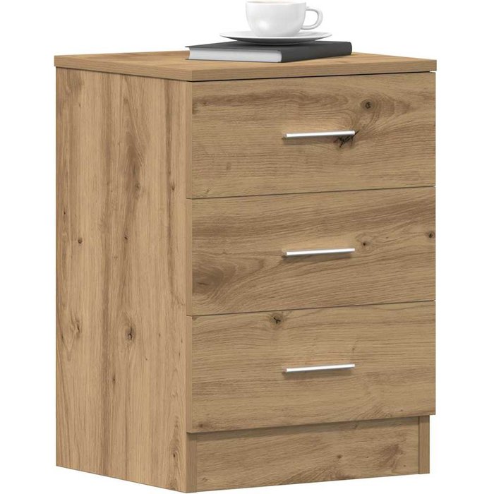 Maison exclusive - mesitas de noche 2 uds madera roble artisan 38x35x55 cm