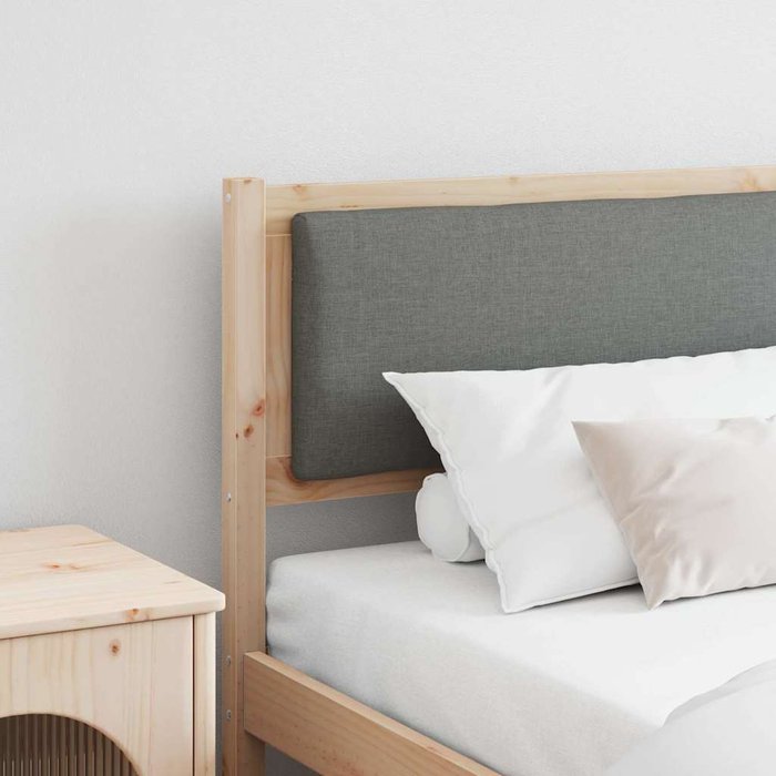 Cabecero otro marrón 200 cm madera maciza de pino vidaxl