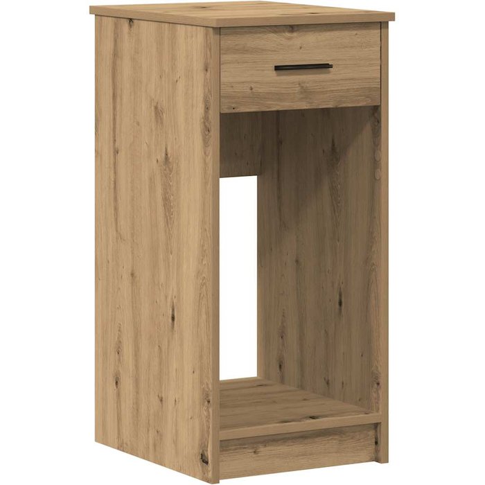 Torre de ordenador con cajón roble artesanal 35x45x77 cm - comfortxl