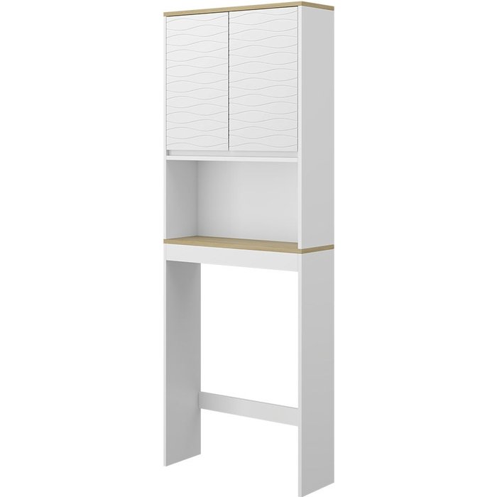 Vicco armario para inodoro livia, blanco, 60 x 163 cm