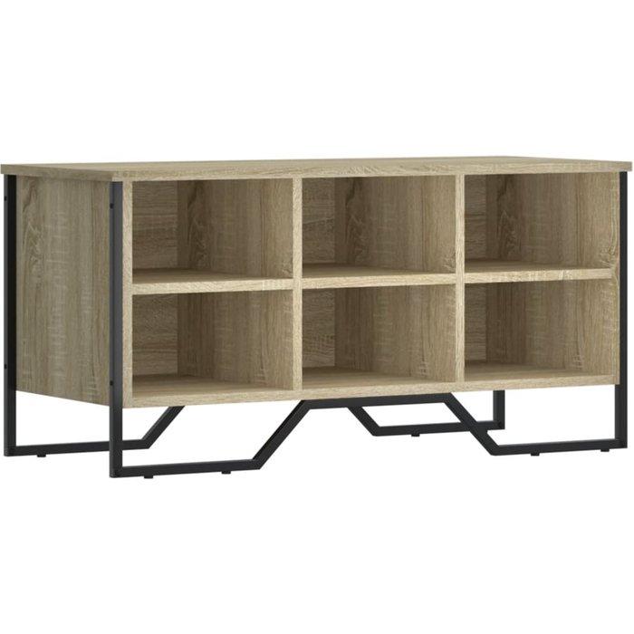 Zapatero de madera de ingeniería roble sonoma 90x38x45,5 cm - comfortxl