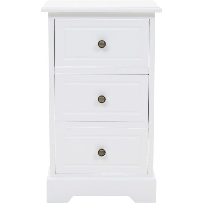 Mesita de noche mdf y madera de pino 35 x 32 x 59 cm