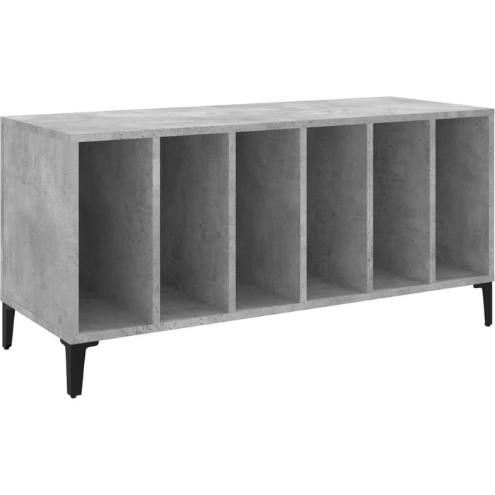 Mueble discos madera contrachapada gris hormigón 100x38x48 cm – comfortxl