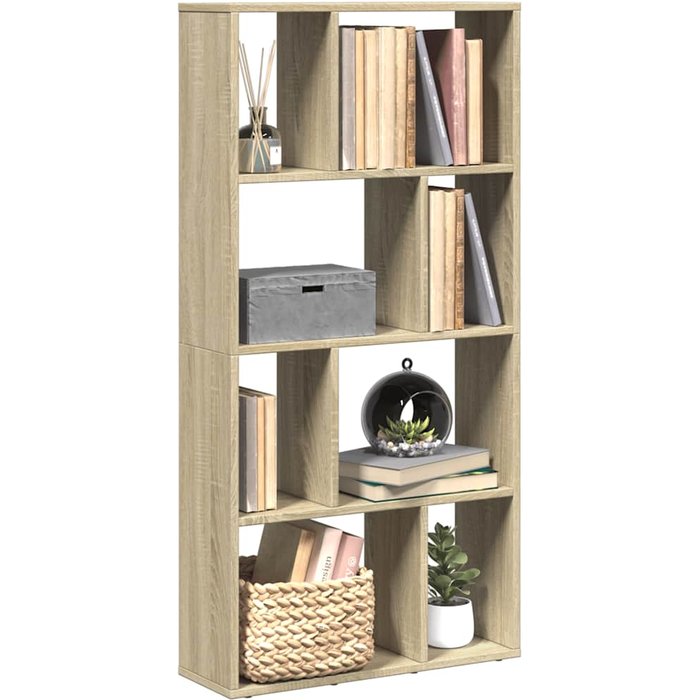 Librería sonoma de roble, 60x20x120,5 cm, madera de ingeniería. - pangivo