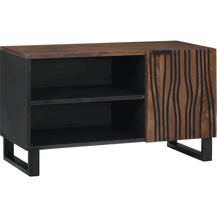 Mueble de tv nogal 80 x 33 x 46 cm madera de ingeniería