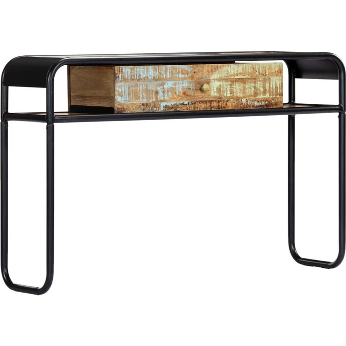 Mesa consola de madera maciza reciclada 118x30x75 cm