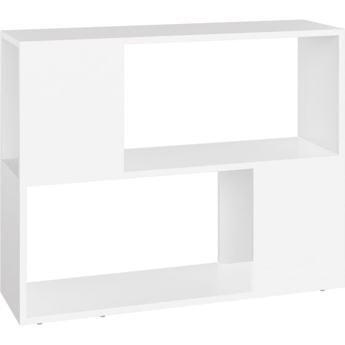 Mueble de tv de contrachapado blanco 80x24x63 cm - comfortxl