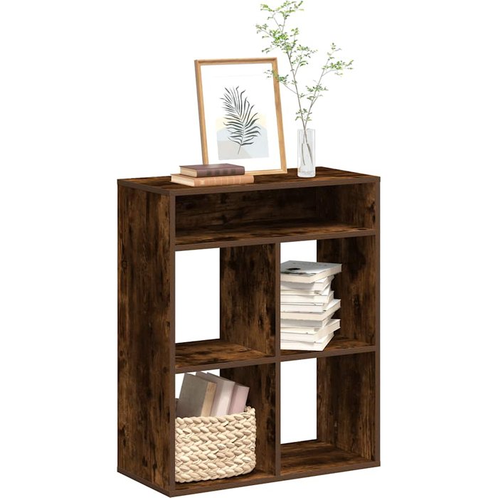 Librería de roble ahumado 66x31x80 cm madera de ingeniería