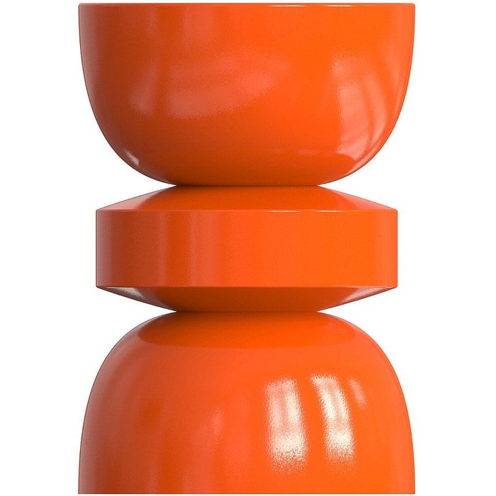 Mesita auxiliar de metal - naranja - tuvami