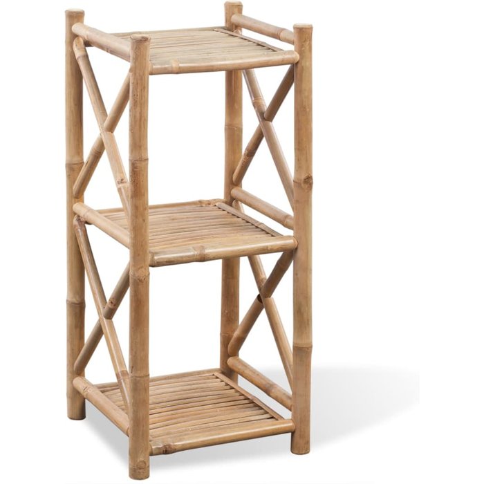 Estante de bambú de 3 niveles.