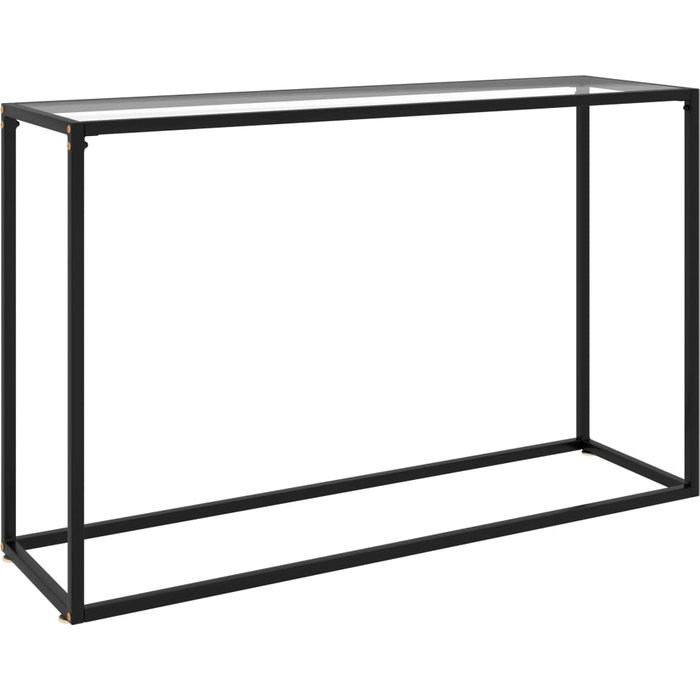 Maison exclusive - mesa consola vidrio templado transparente 120x35x75 cm