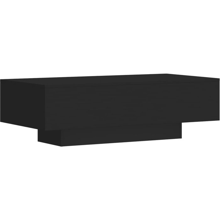 Mesa de centro madera de ingeniería negro 100x49,5x31 cm - comfortxl