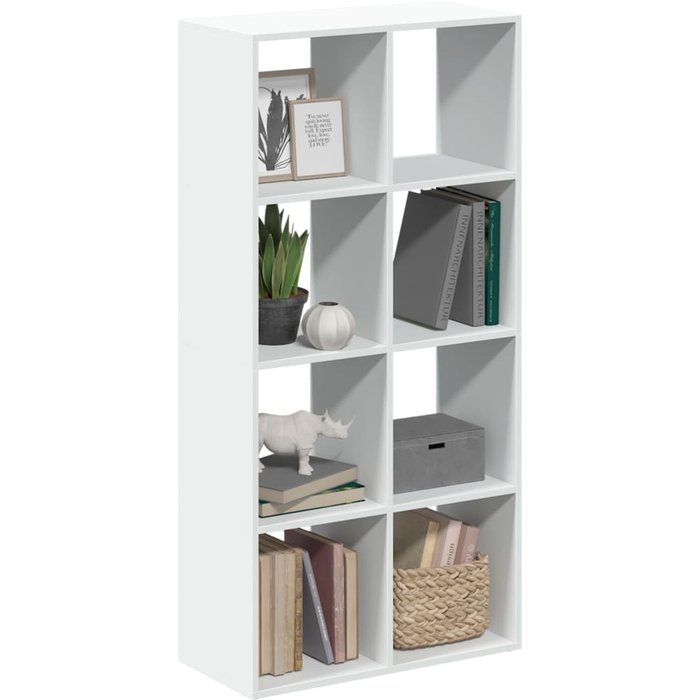 Librería biombo blanco 69,5x29x137,5 cm madera de ingeniería vidaxl