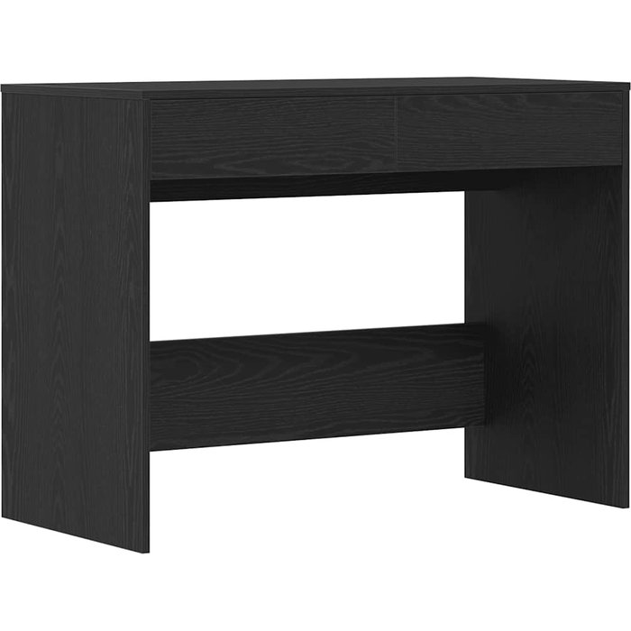 Escritorio roble negro 101x50x76,5 cm madera de ingeniería cfw48513