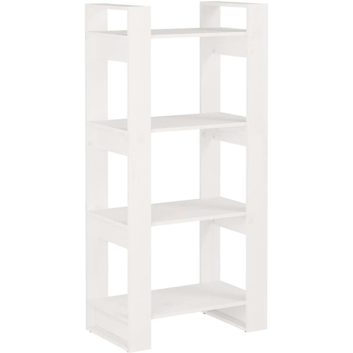 Estantería/divisor espacios madera maciza blanco 60x35x125 cm – comfortxl