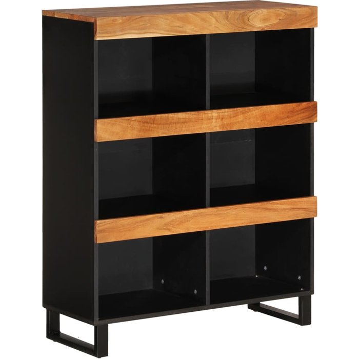 Armario auxiliar madera maciza de acacia 85x33x107 cm - comfortxl