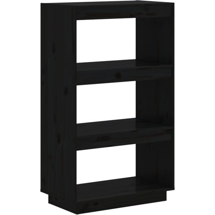 Estantería/divisor de espacios madera pino negro 60x35x103 cm – comfortxl