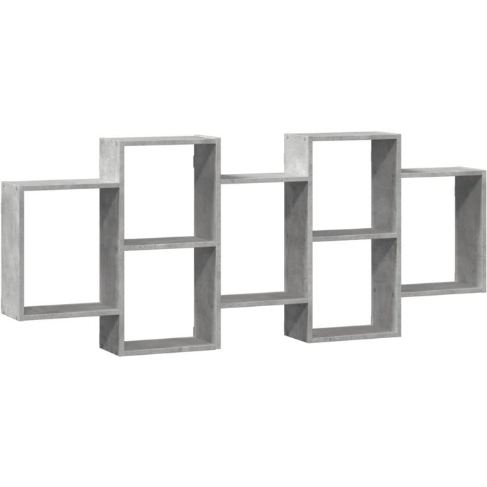 Estante de pared de madera compuesta, hormigón gris, 159x18x65 cm - comfortxl