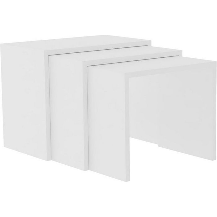 Set mesas de café (3 piezas) grops blanco