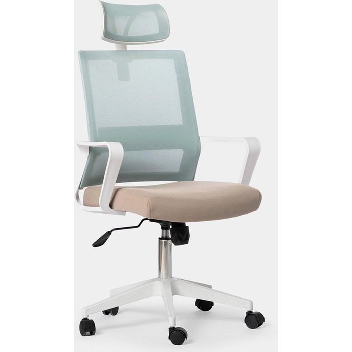 Silla de escritorio de polipropileno menta 60x112 cm