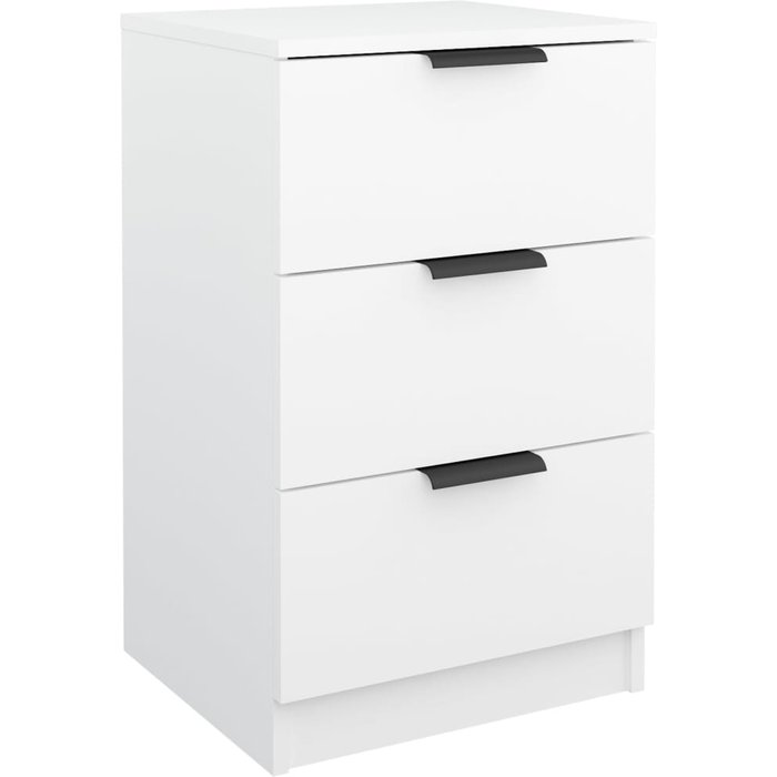 Mesita de noche blanca 40x36x65 cm - comfortxl