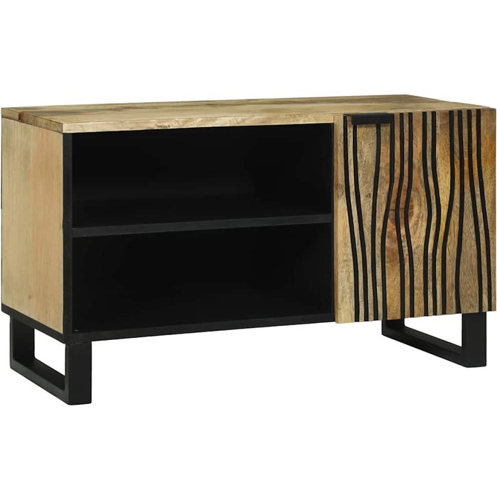 Maison exclusive - unidades de tv marrón 80 x 33 x 46 cm madera contrachapada