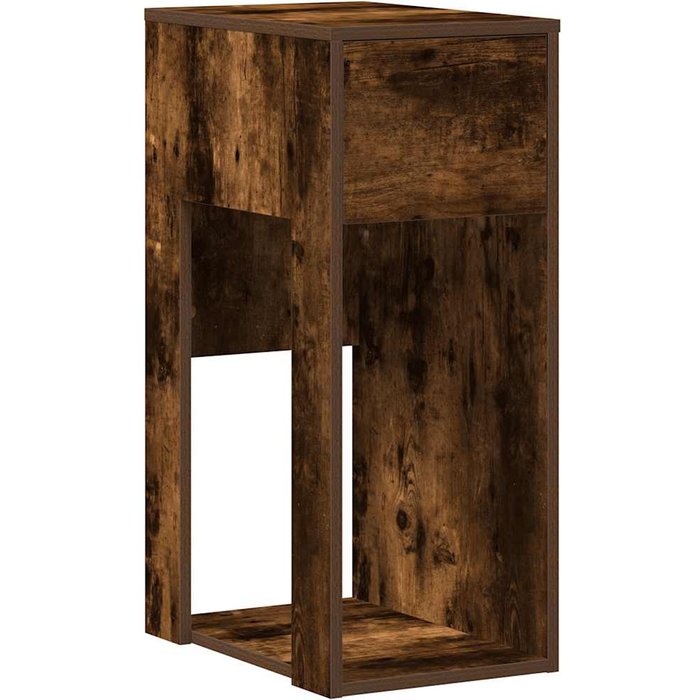 Torre de ordenador con cajón roble ahumado 30x44x74 cm cfw72956