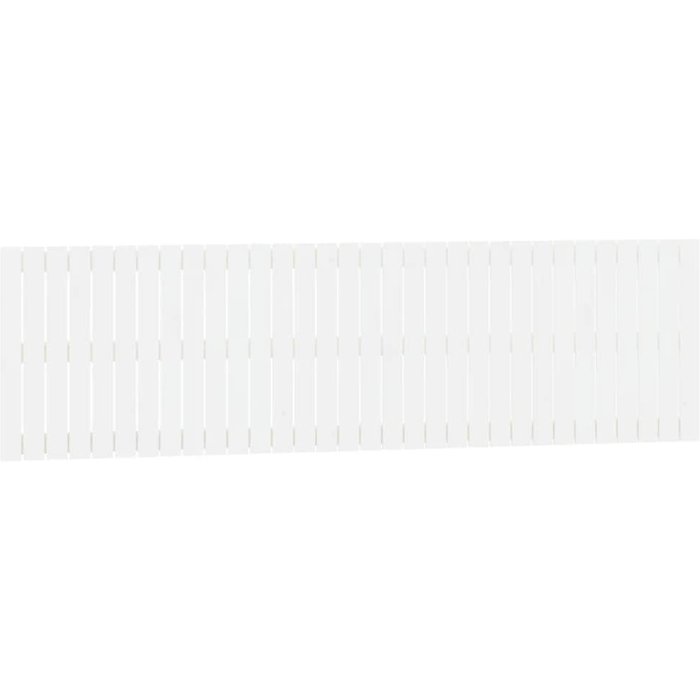 Cabecero de cama - mueble cabecero pared madera maciza pino blanco 204x3x60 cm