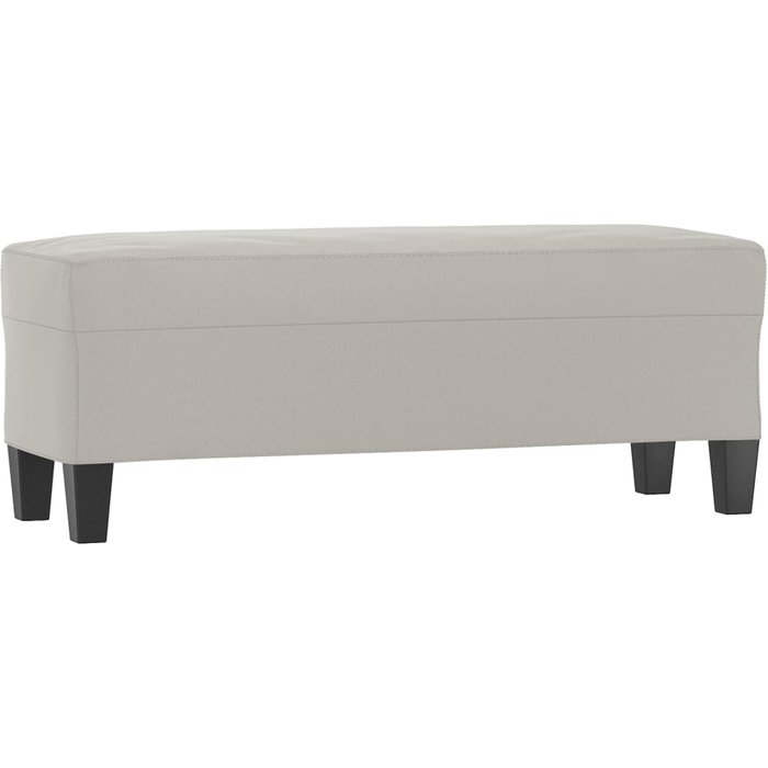 Banco 100 x 35 x 41 cm tejido microfibra gris claro 02_0010544