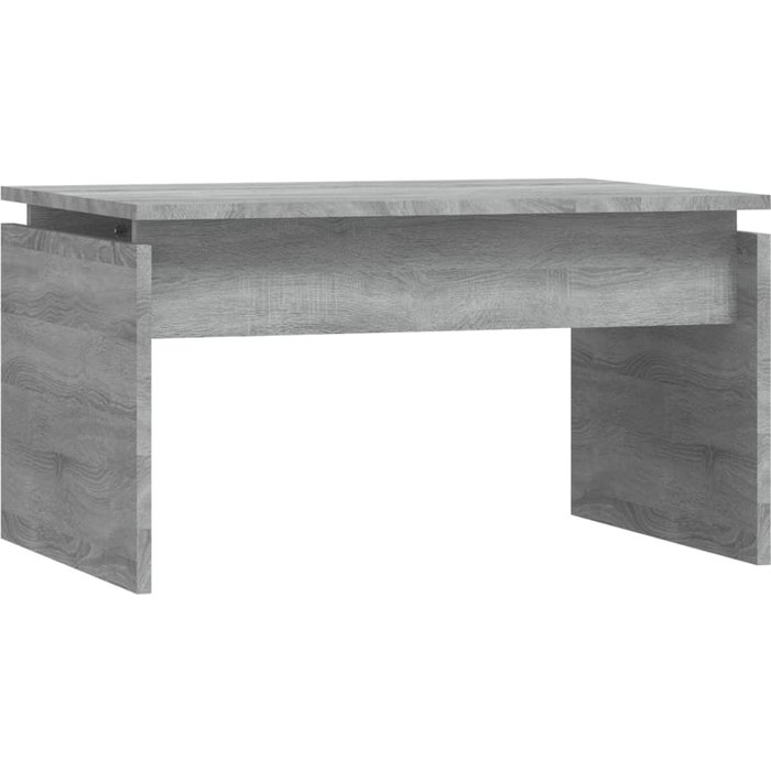 Mesa de centro sonoma de contrachapado gris 68x50x38 cm - comfortxl