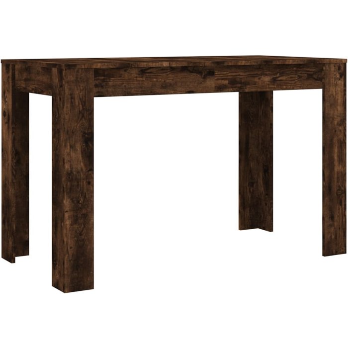 Mesa de comedor madera de ingeniería roble ahumado 120x60x76 cm