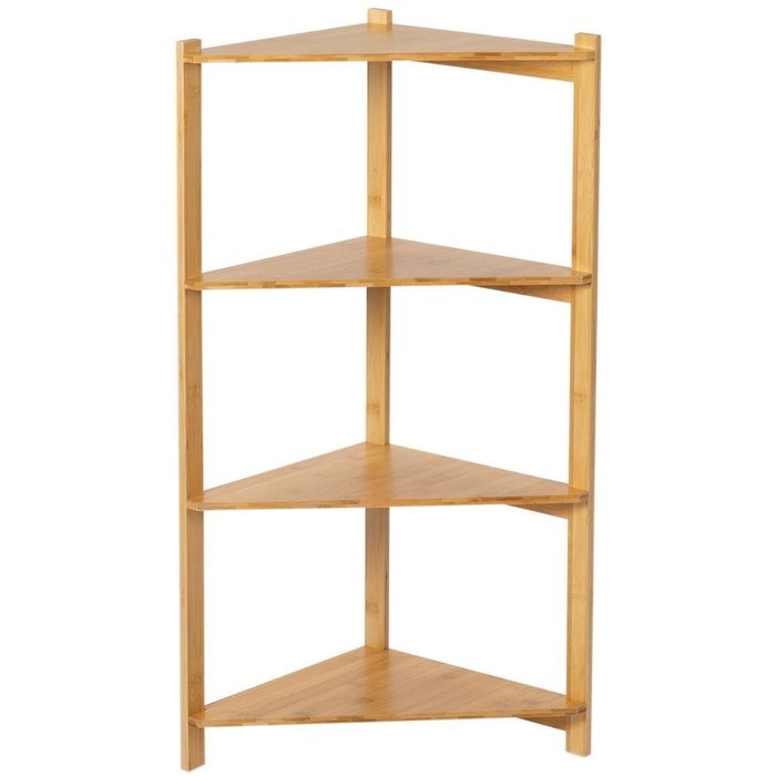 Estanteria rinconera bambú 34x34x85