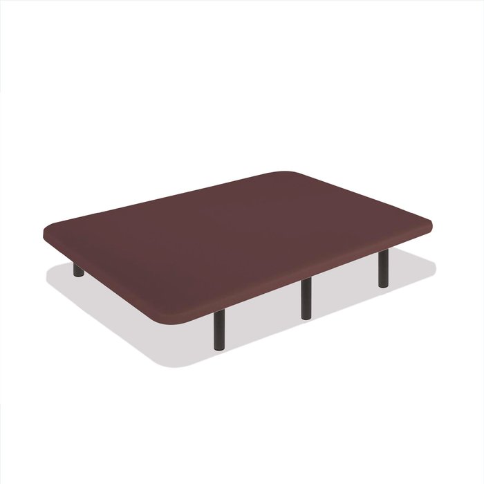 Base tapizada 80 x 200 cm tejido 3d choco estructura 40x30mm, sin patas