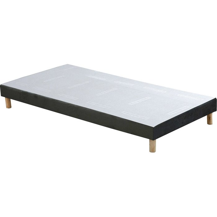 Base tapizada 90 x 200 cm terciopelo gris - sobek de dreamea