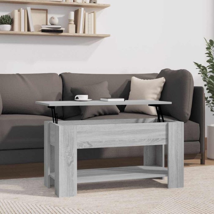 Maison exclusive - mesa de centro madera de ingeniería gris sonoma 101x49x52 cm