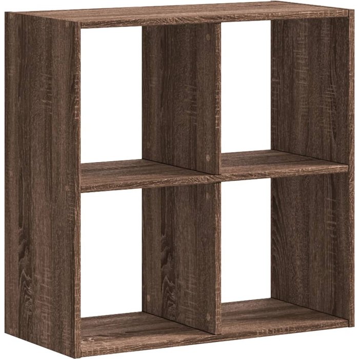 Estantería de madera ingeniería marrón roble 68,5x32x68,5 cm – comfortxl