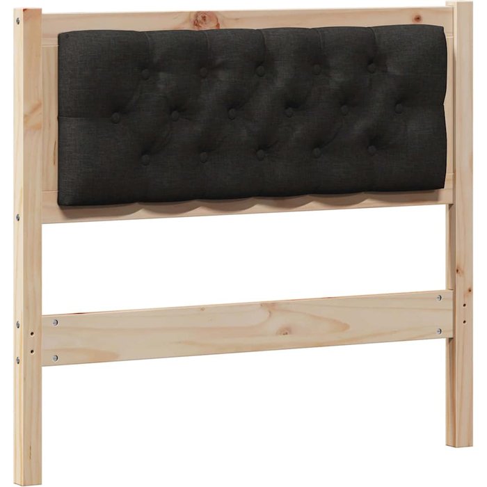 Cabecero cama - mueble cabecero otro marrón y negro 90 cm madera maciza de pino